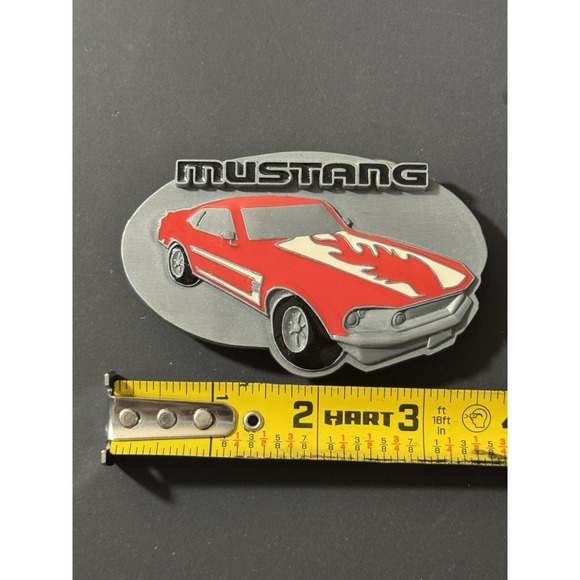 Vintage‎ Ford Mustang Metal Belt Buckle - Picture 2 of 6